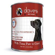 Dave's Pet Food Restricted Phosphorous & Protein with Tuna Pate in Gravy Wet Dog Food Can, 13.2-oz