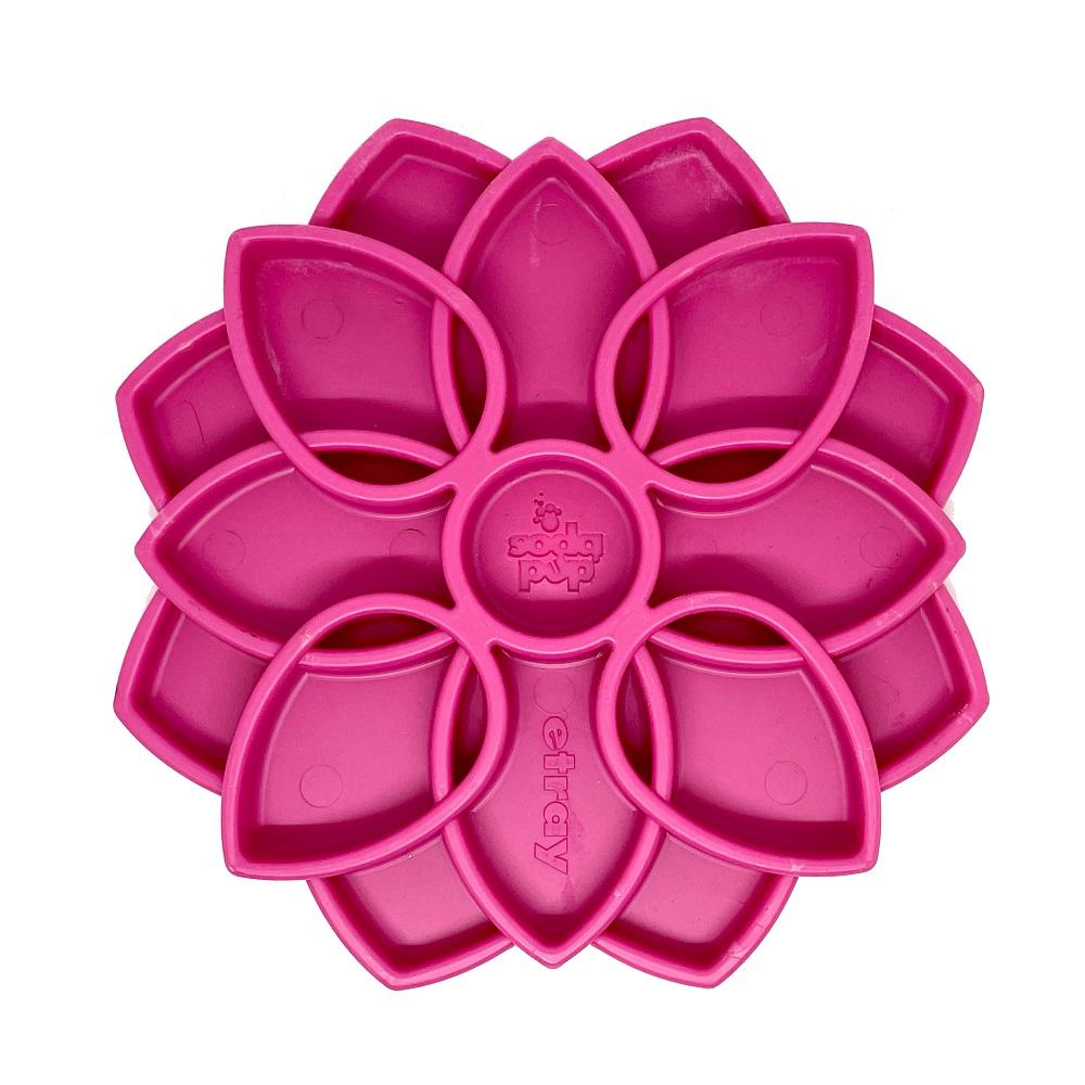 SodaPup eTray Mandala Design Enrichment Tray Dog Slow Feeder, Pink