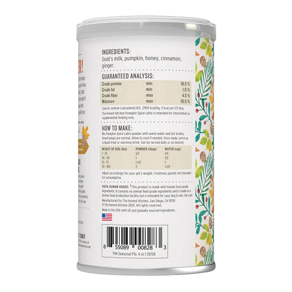 The Honest Kitchen Dog Pumpkin Spice Latte