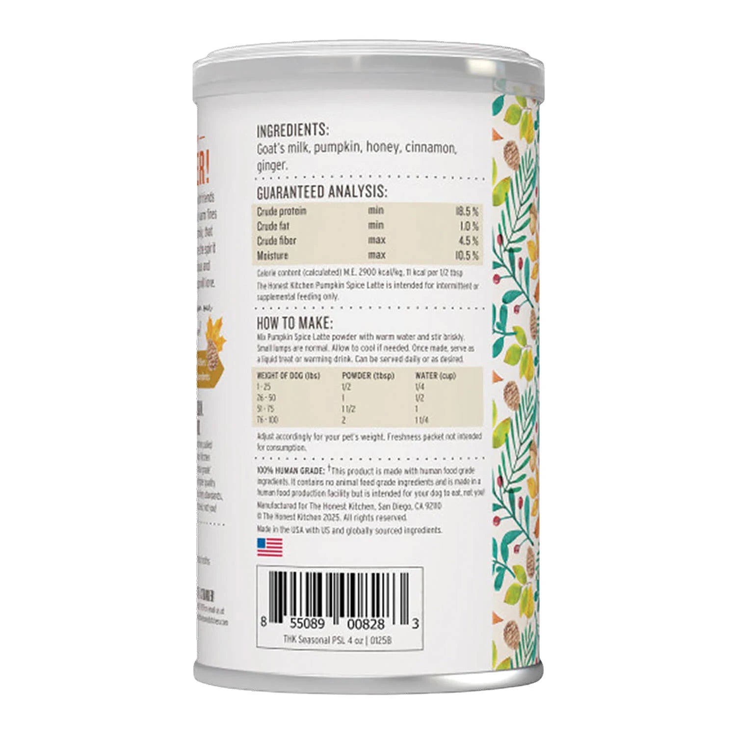 The Honest Kitchen Dog Pumpkin Spice Latte