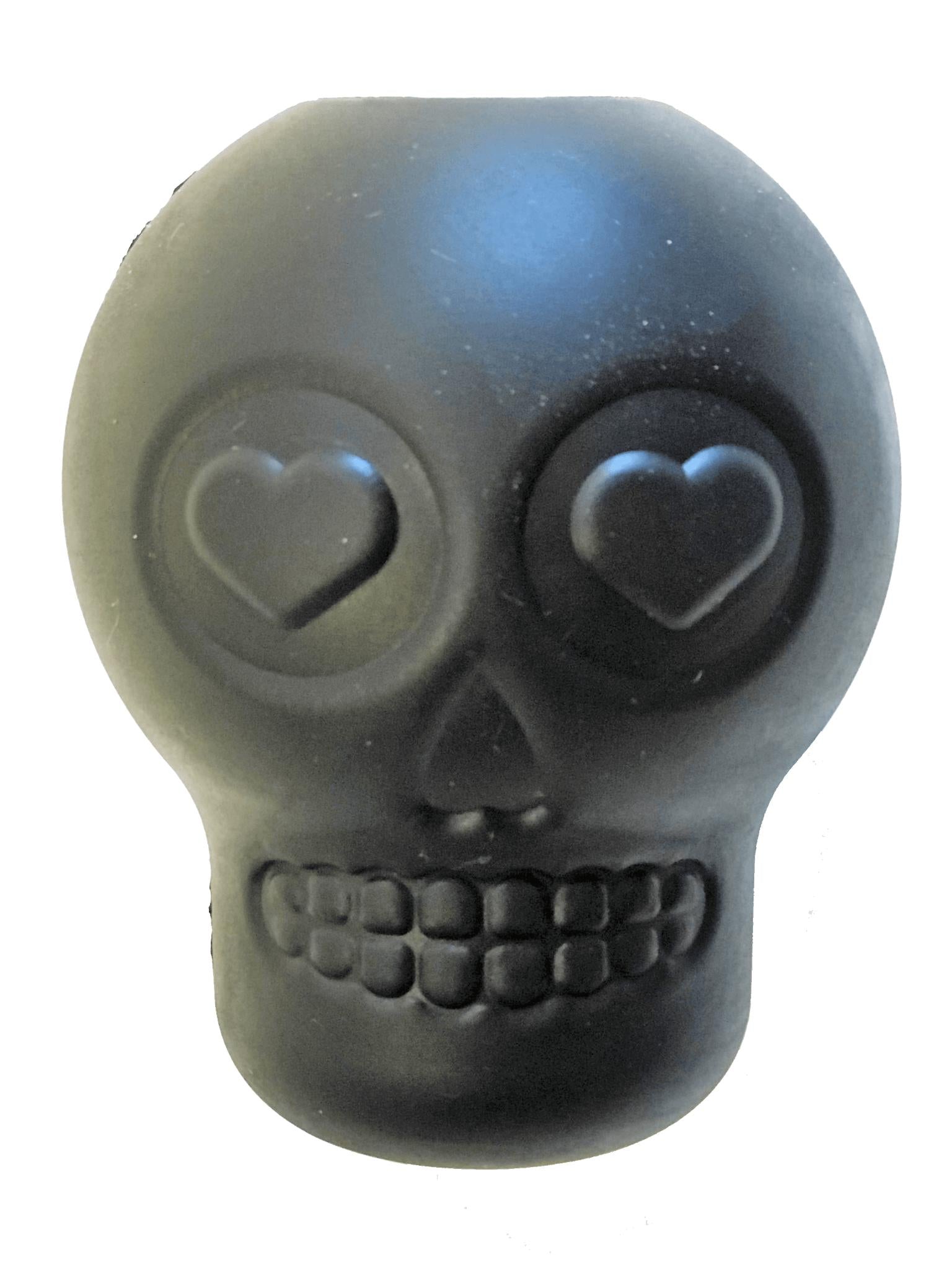 SodaPup MuttsKickButt Magnum Sugar Skull Treat Dispenser Dog Toy, Black, Large