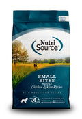 NutriSource Small Bites Adult Chicken & Rice with Wholesome Grains Dry Dog Food, 12-lb