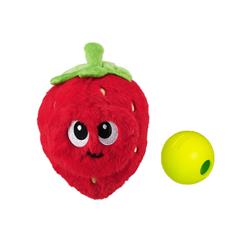 Outward Hound Nina Ottosson Fruity Findz Strawberry – Interactive Plush Dog Puzzle Toy
