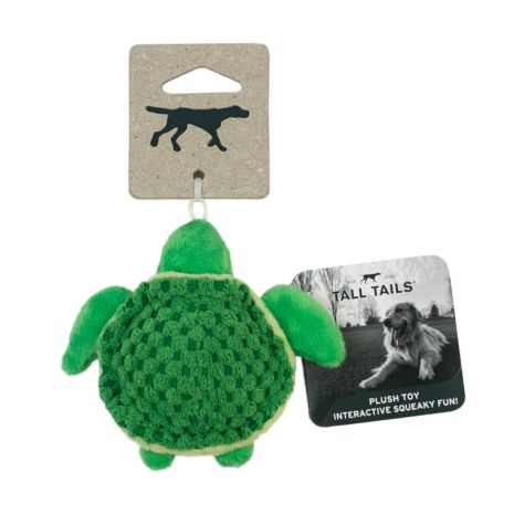 Tall Tails Plush Baby Turtle Plush Squeaker Toy
