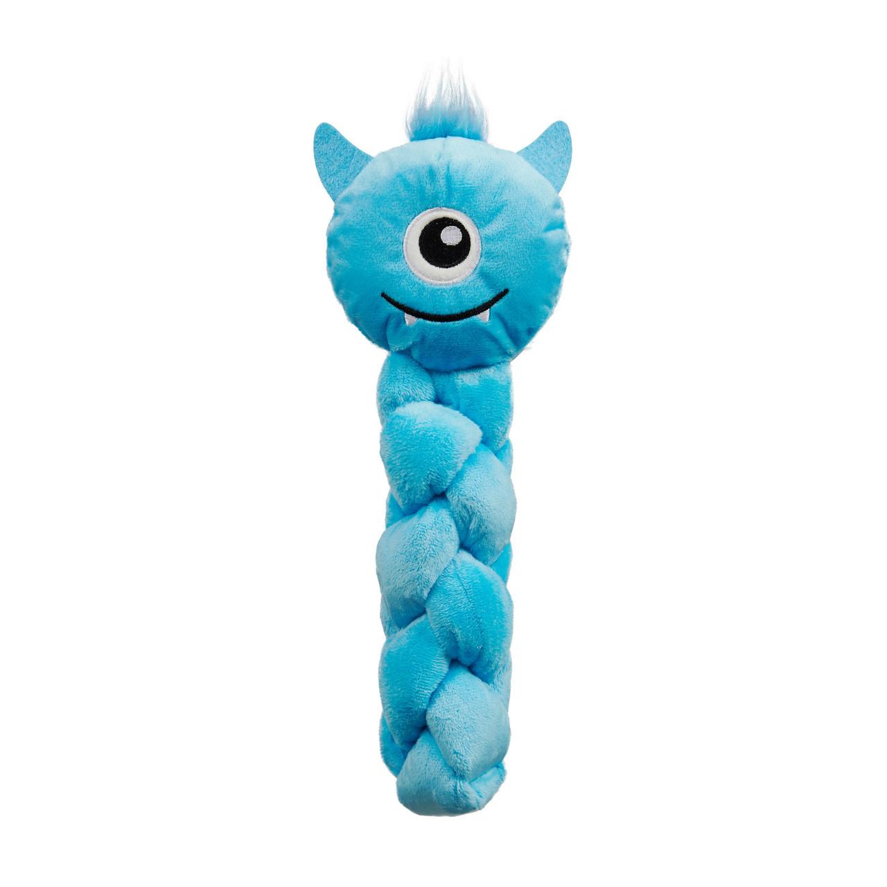 Outward Hound Nina Ottosson Twistiez Monster Treat Puzzle Plush Dog Toy, Blue, Large