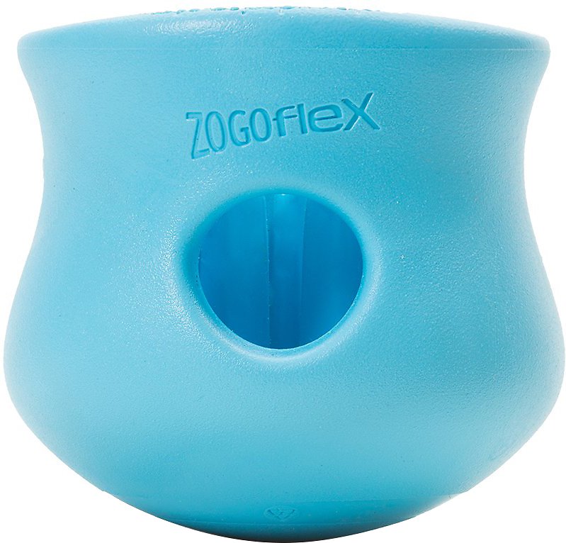 West Paw Zogoflex Toppl Dog Toy, Aqua Blue