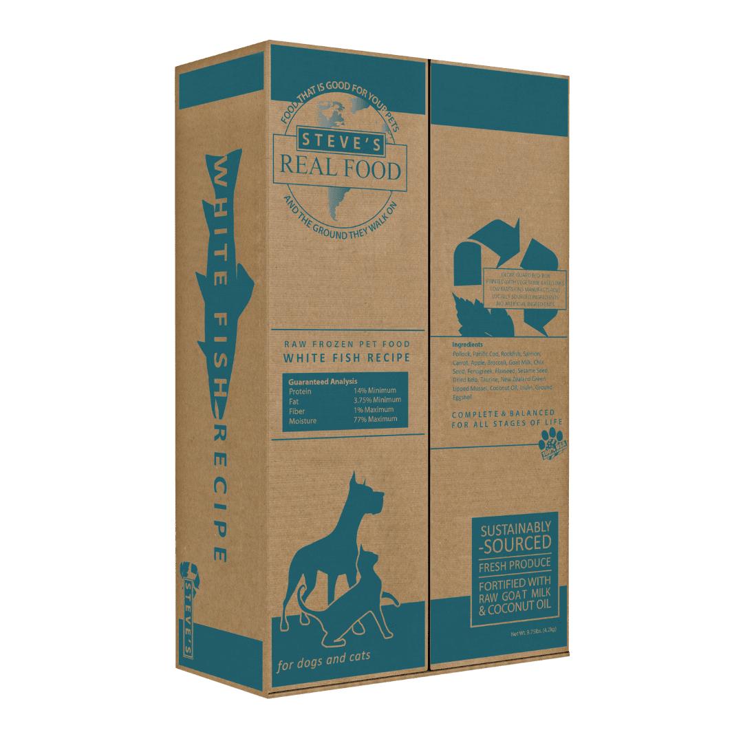 Steve's Real Food Whitefish Nuggets Raw Frozen Dog & Cat Food