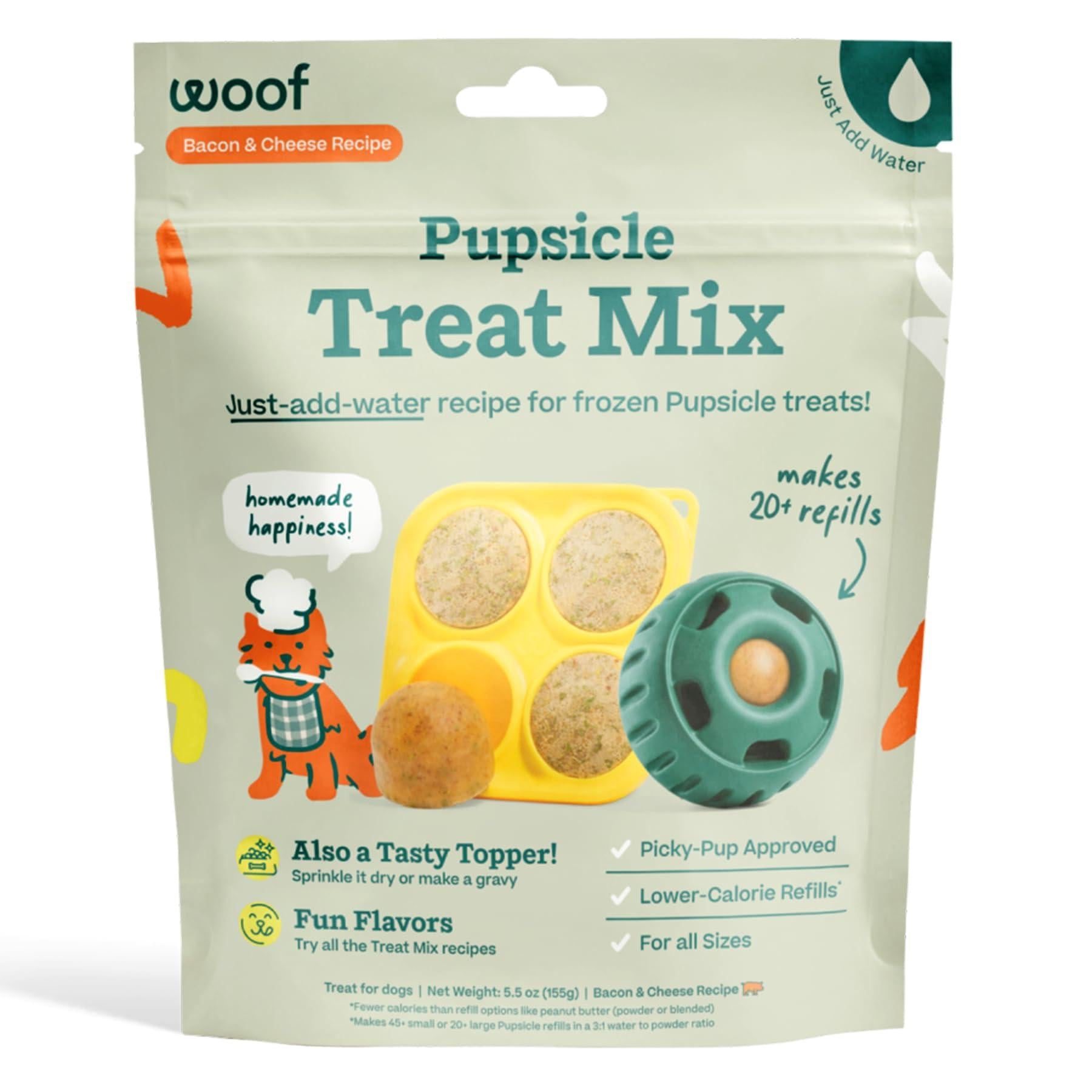 Woof Pupsicle Mix Bacon & Cheese Dog Treats, 5.5-oz